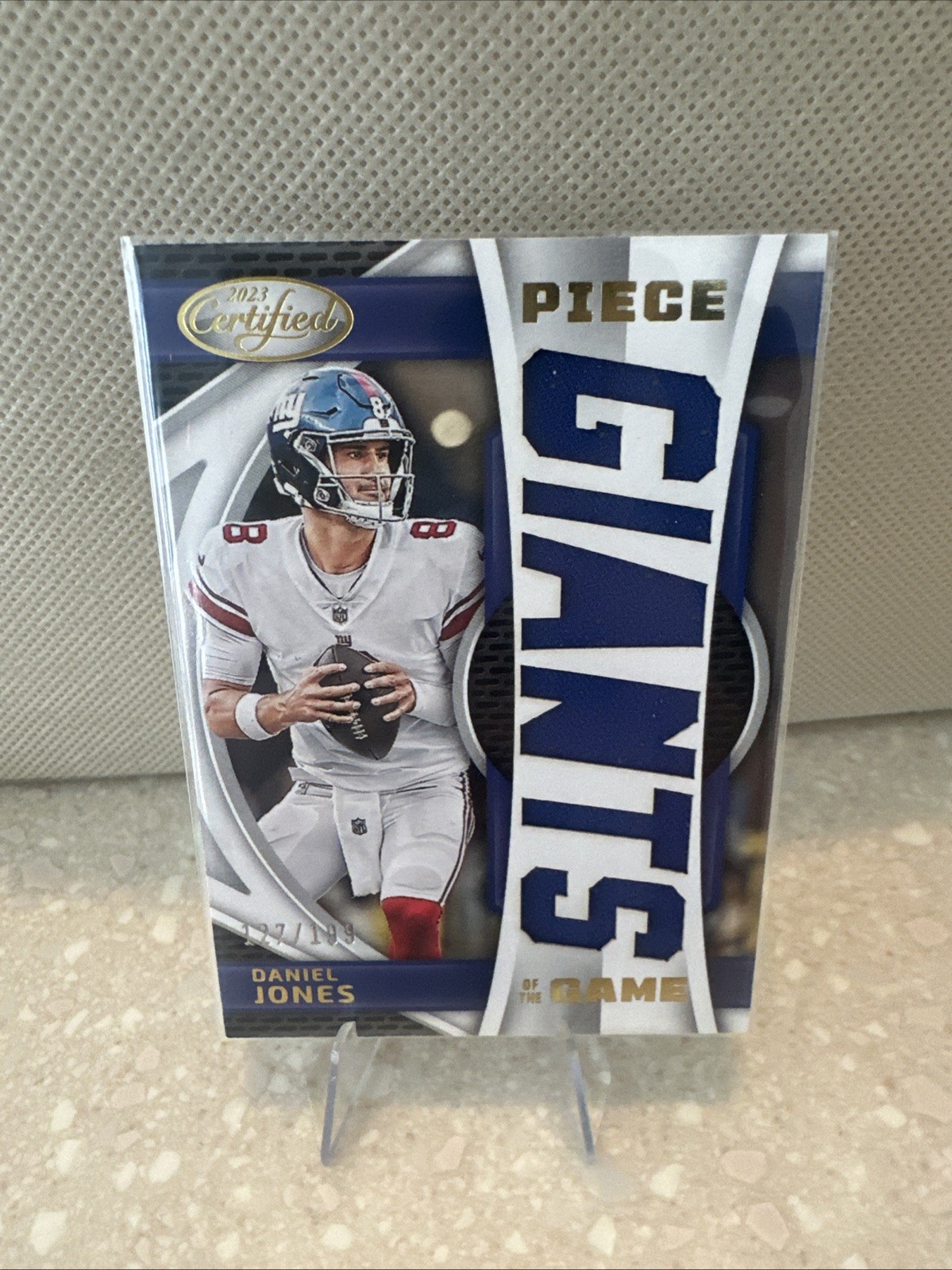 2023 Panini Certified Daniel Jones Piece Of The Game Patch /199!