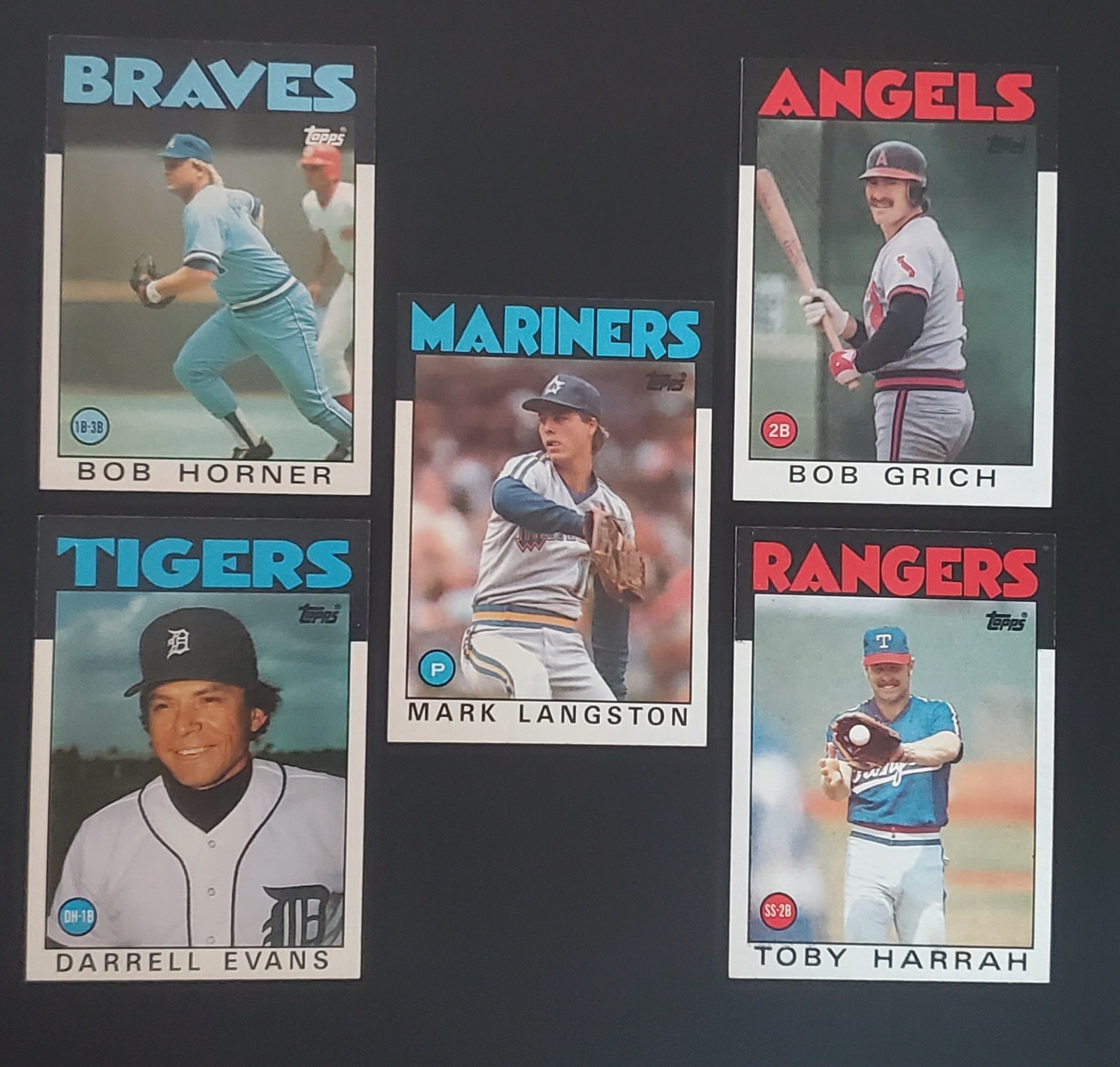 5 NM+ CARDS for $1.00: 1986 TOPPS MID-LEVEL STARS: FREE SHIPPING