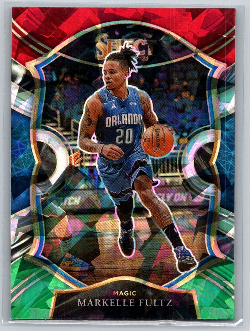 2020-21 Panini Select #52 Markelle Fultz Red White Green Cracked Ice