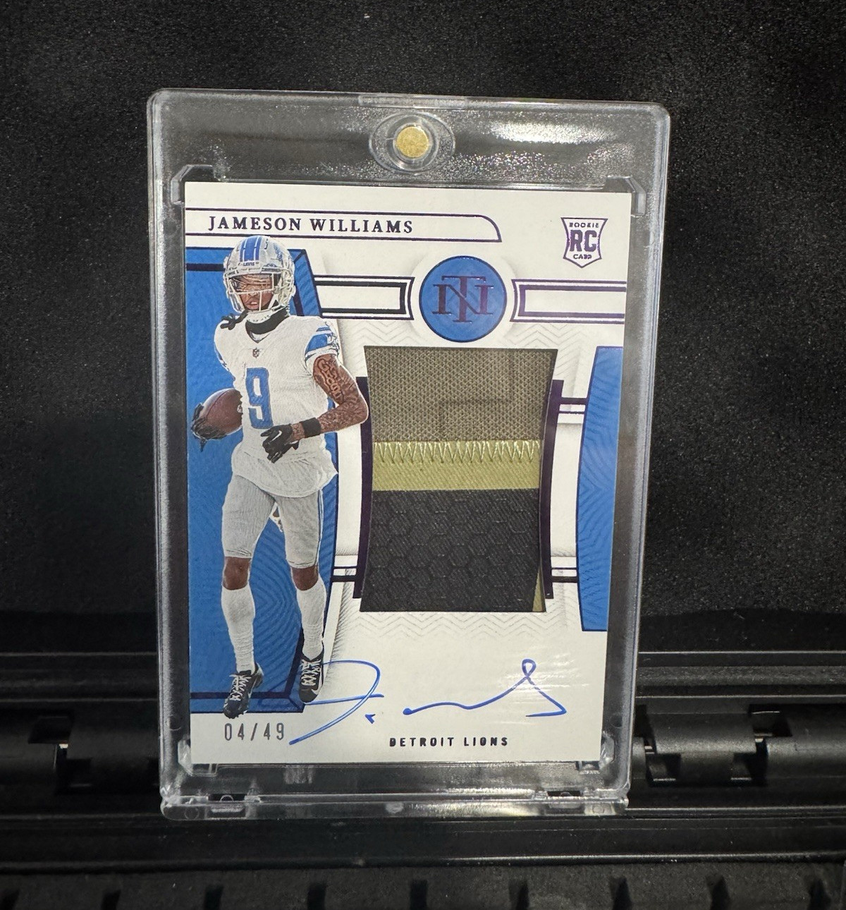 2022 Panini National Treasures Jameson Williams #170 RC Auto Patch /49