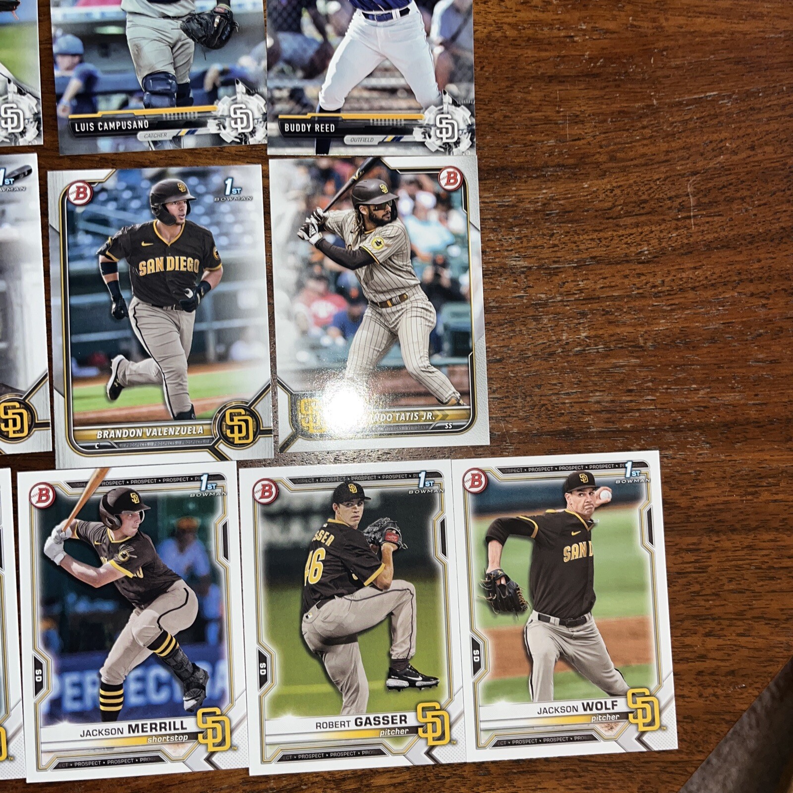 San Diego Padres Cards Includes Tatis, Mochado, Abrams, Hassell Option #1