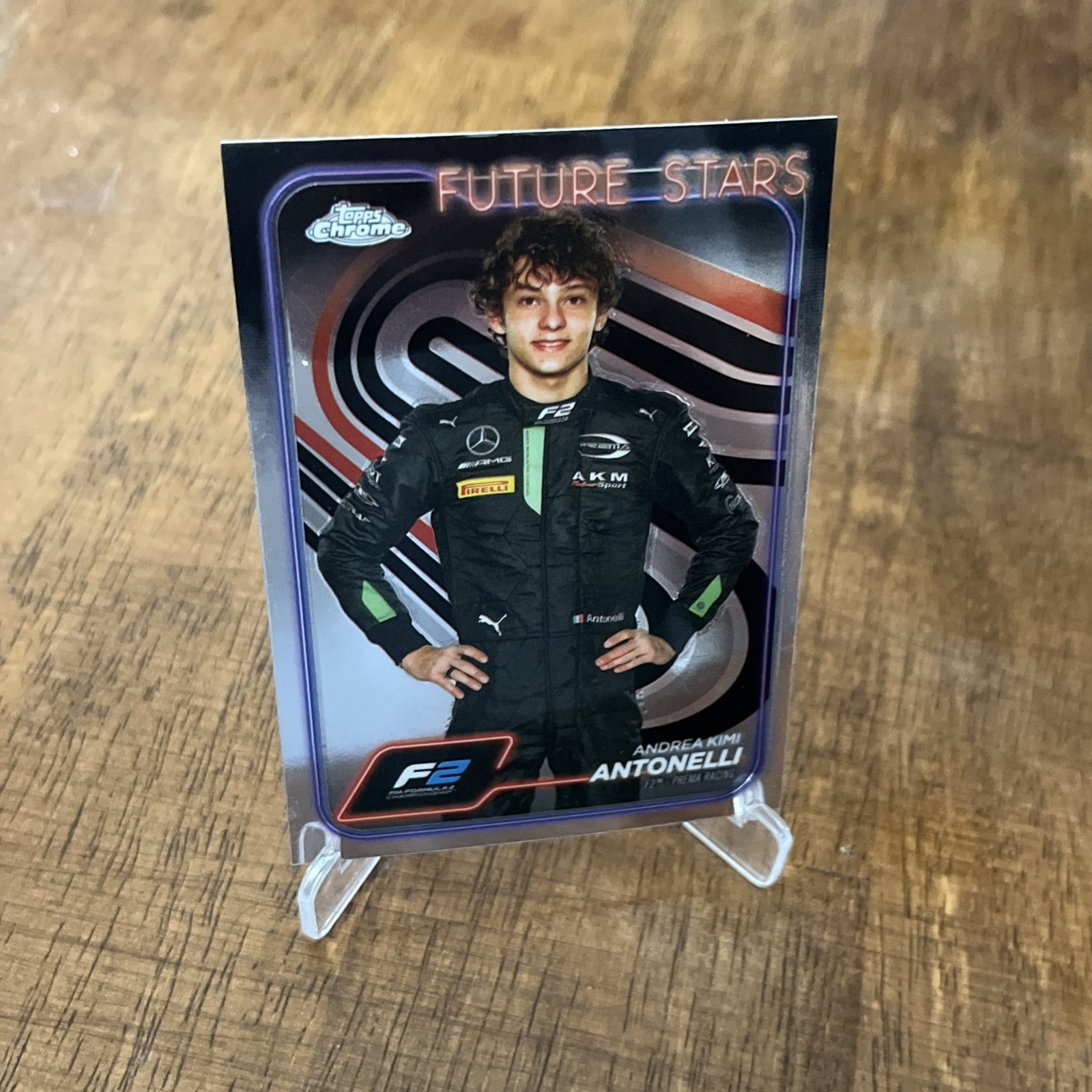 2024 Topps Chrome Formula 1 – F2 Drivers Future Stars Andrea Kimi Antonelli (RC)