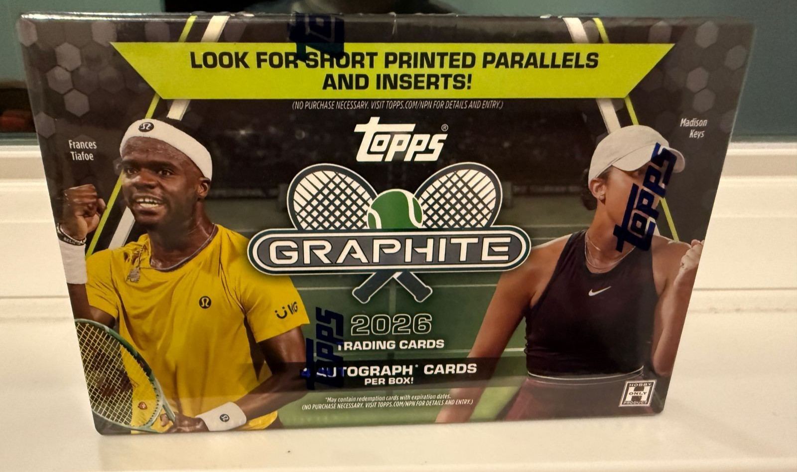 2026 TOPPS GRAPHITE TENNIS HOBBY BOX (4 Guaranteed AUTOs) New Sealed – IN HAND