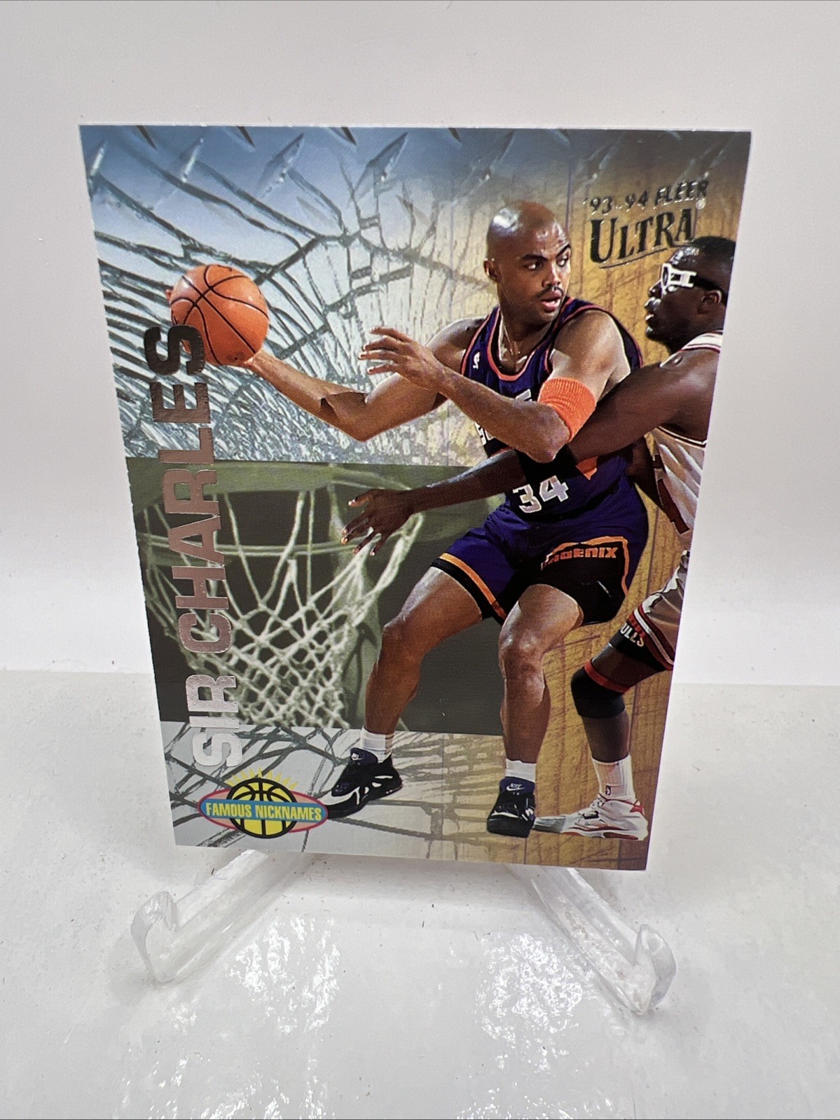 1993-94 Fleer Ultra Charles Barkley Famous Nicknames Sir Charles #1 Phoenix Suns