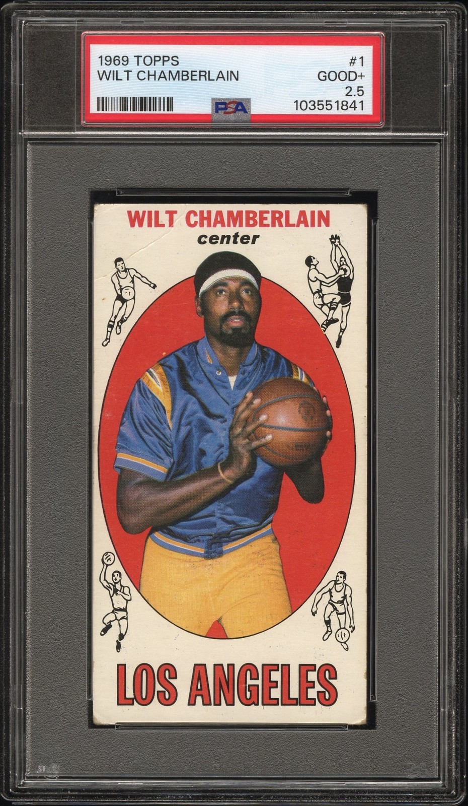 1969 Topps #1 Wilt Chamberlain PSA 2.5
