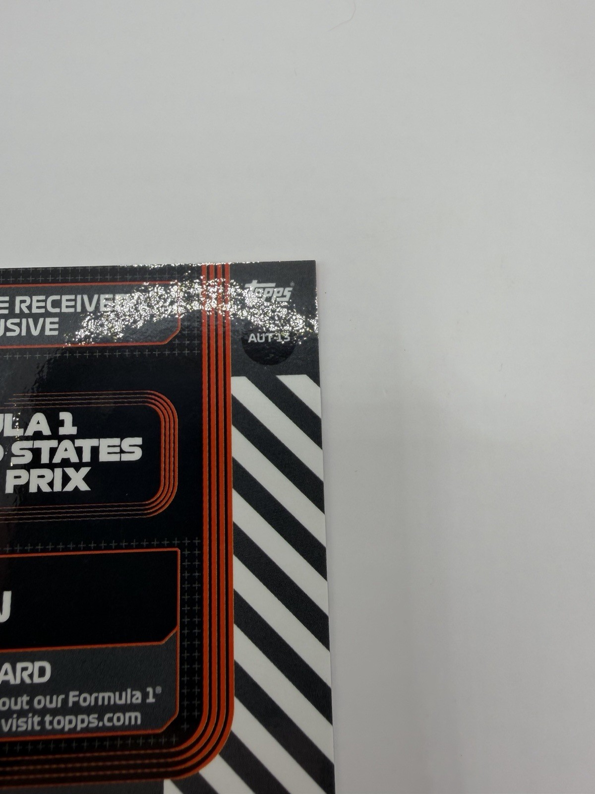 2024 Topps Alex Albon #AUT-13 F1 United States Grand Prix 2024 Exclusive