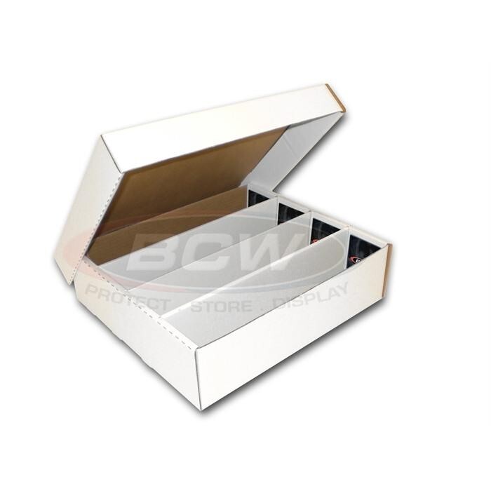 Lot of 10 BCW 5000 ct Cardboard Baseball Card SUPER MONSTER 5-Row Storage Boxes