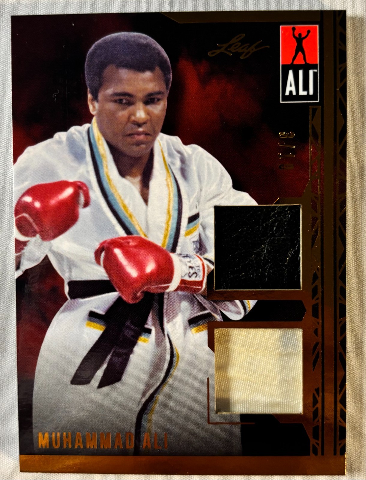 2024 LEAF MUHAMMAD ALI LEGACY COLLECTION DM-3 FIGHT WORN DUEL Mem RELIC 3/10