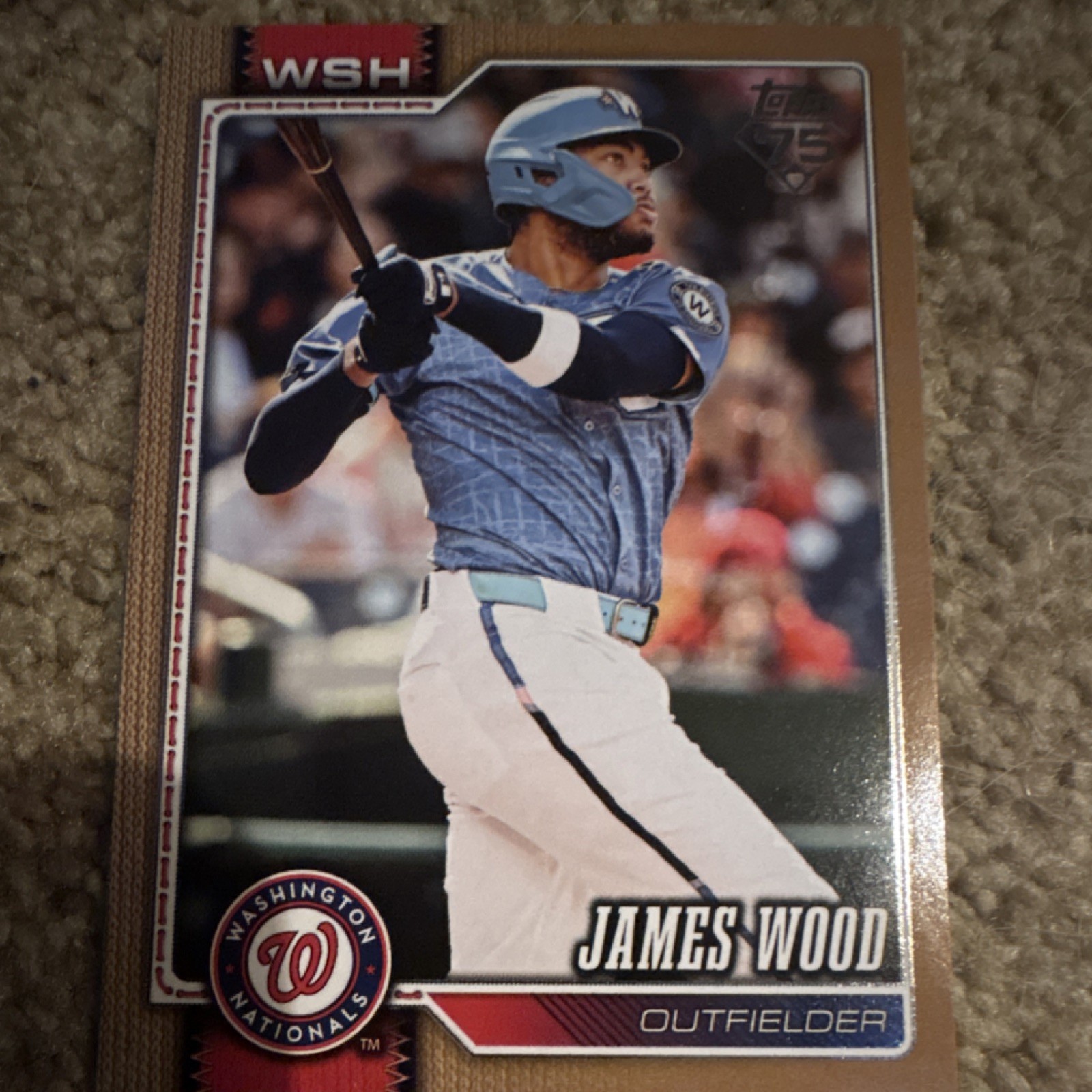 2026 Topps Series 1 – James Wood #349 Gold /2026 Washington Nationals