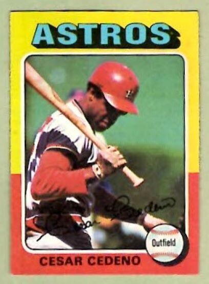 CESAR CEDENO Astros ~ 1975 Topps #590 ~ FREE SHIPPING