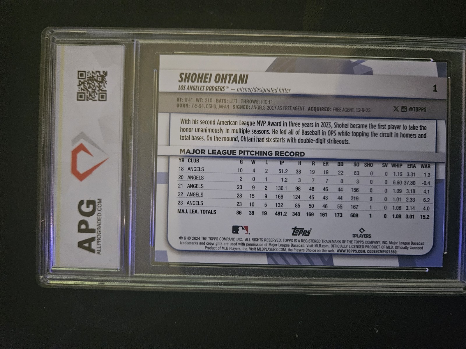 2024 Topps Now – Shohei Ohtani #722 /653737