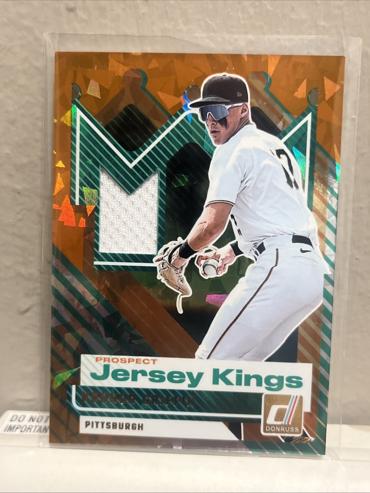 2025 Panini Donruss Prospect Jersey Kings Orange Konnor Griffin Patch #PJK-KG