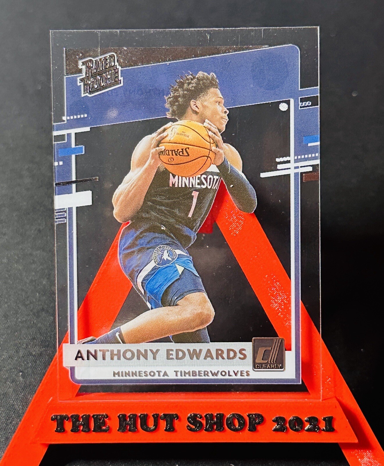 Anthony Edwards 2020-21 Panini Clearly Donruss Rated Rookie! #96 Timberwolves RC
