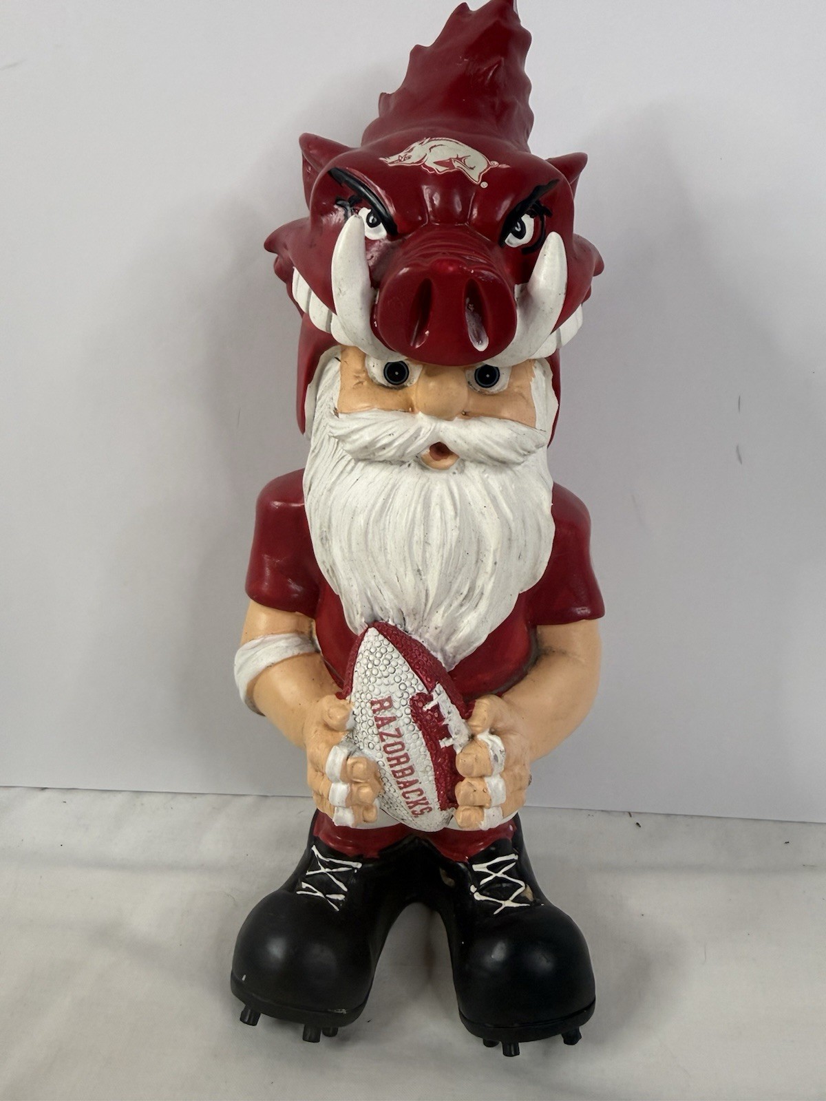 Arkansas Razorbacks Football Garden Gnome 10in