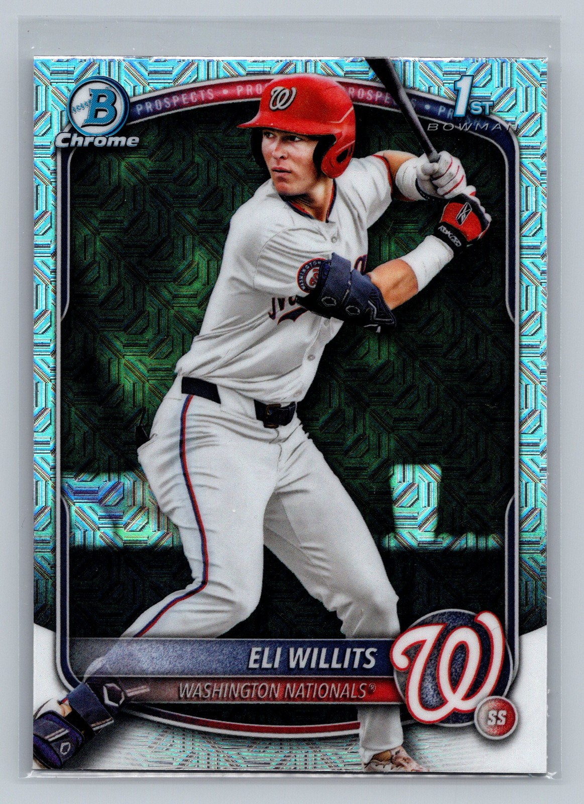 2025 Bowman Draft #BDC-1 Eli Willits Chrome Mojo Refractor