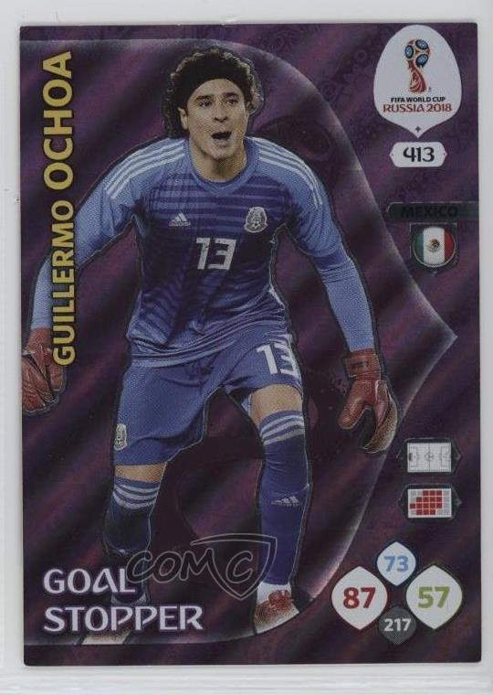 2018 Panini Adrenalyn XL Fifa World Cup Goal Stopper Guillermo Ochoa #413 0jf5
