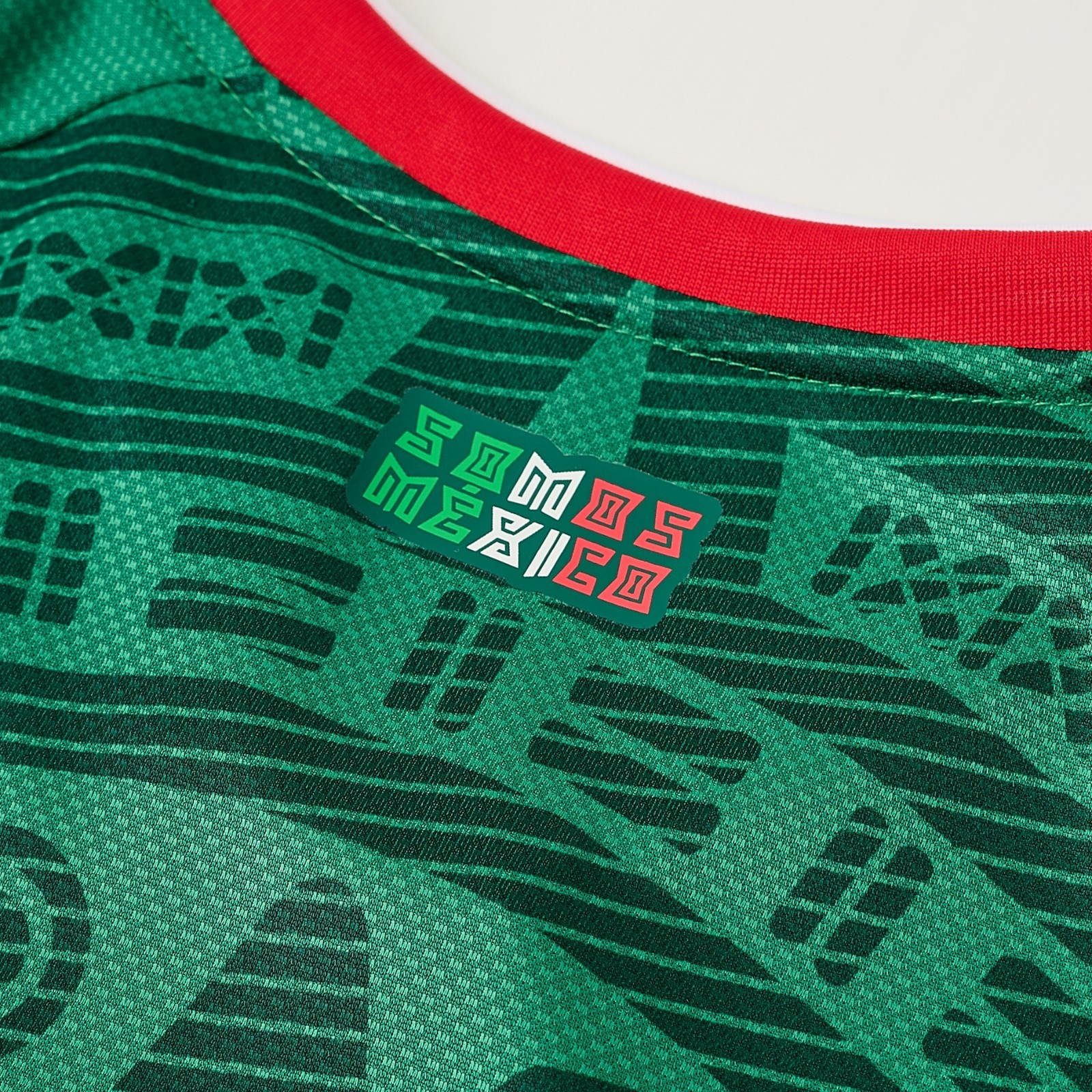 Unisex 2026 World Cup Mexico Home Soccer Jersey,Aztec Geometric Pattern