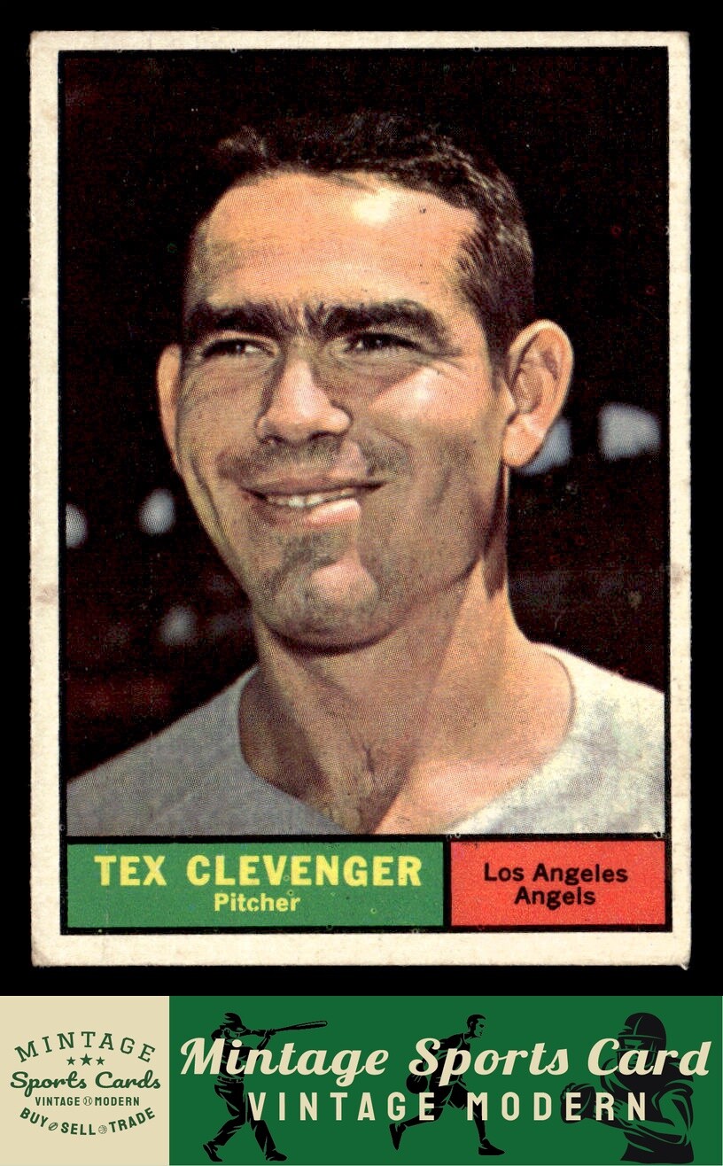 1961 Topps – Tex Clevenger – #291 Los Angeles Angels