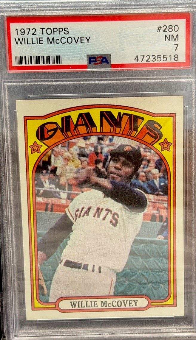 1972 Topps #280 Willie McCovey HOF PSA 7 NM