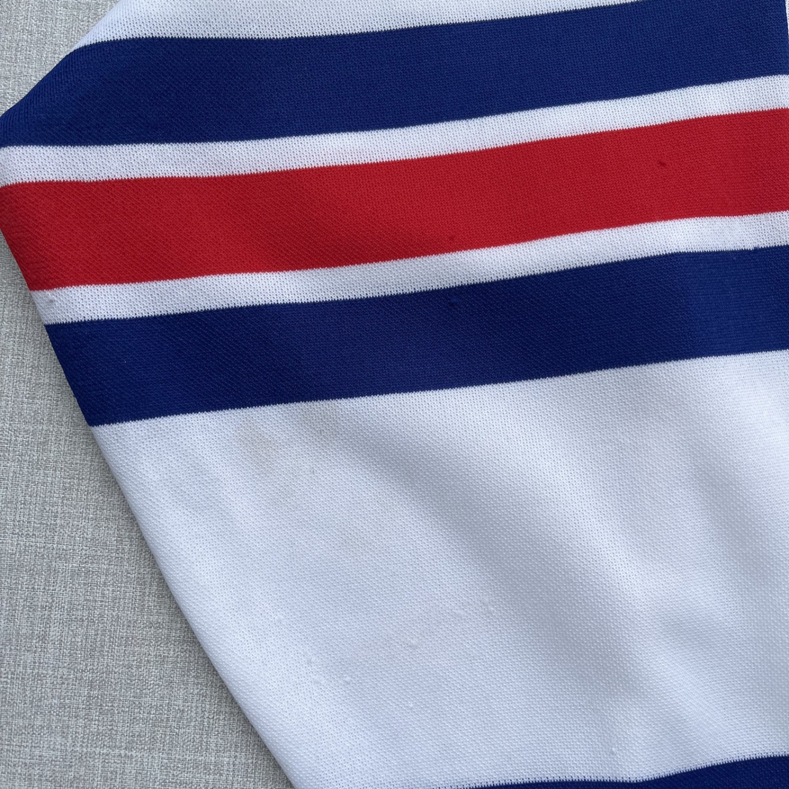 Vintage 1986 USA Europe Hockey Jersey Gunzo’s #2 White Red Blue Adult XL