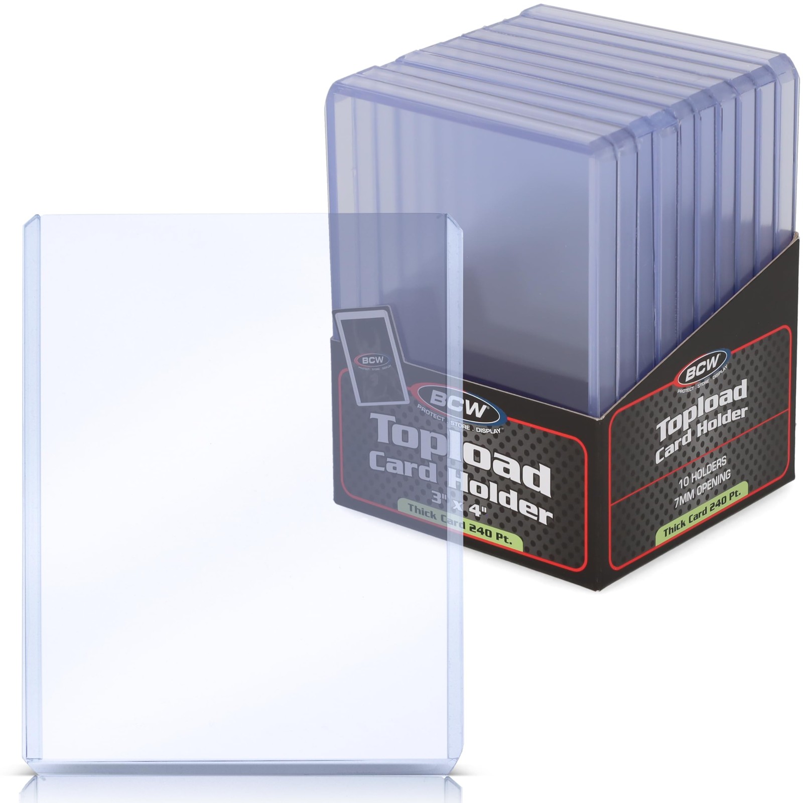 Thick Card Topload Holder | Holds Relic, Patch, and Jersey Cards | Protective…