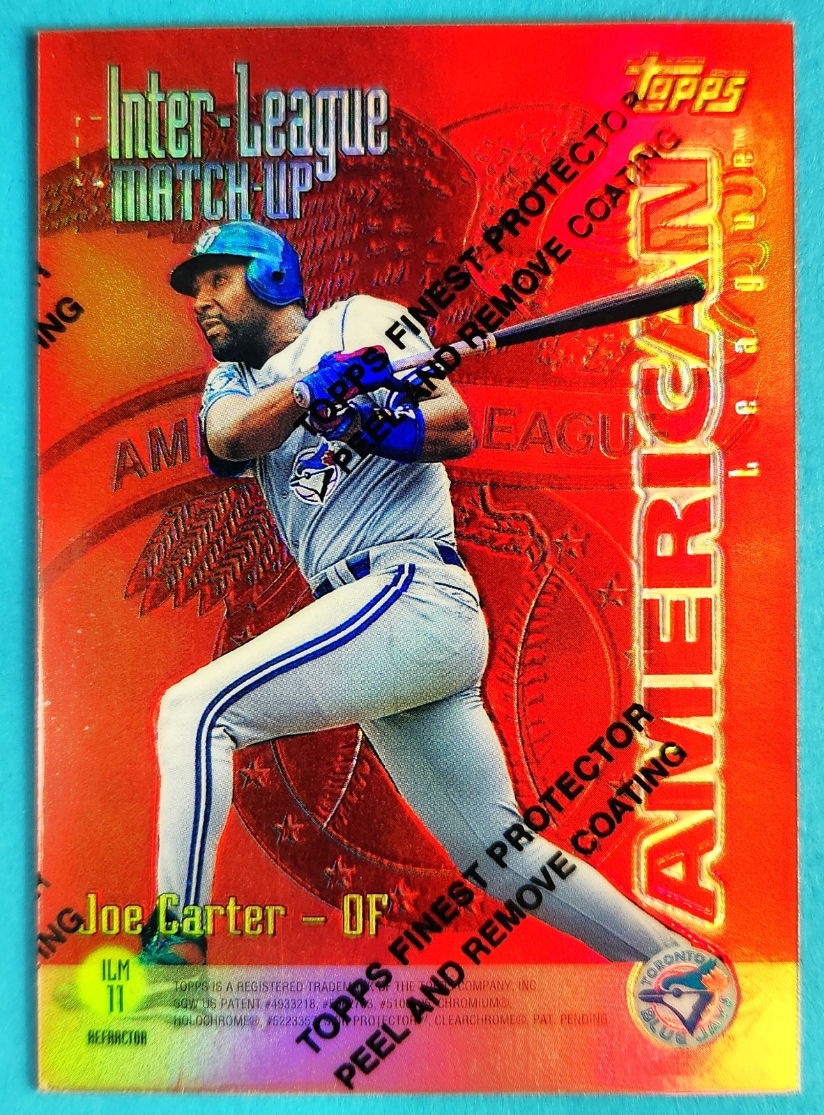1997 Topps Inter-League Match-Ups Joe Carter Henry Rodriguez #ILM11 Refractor
