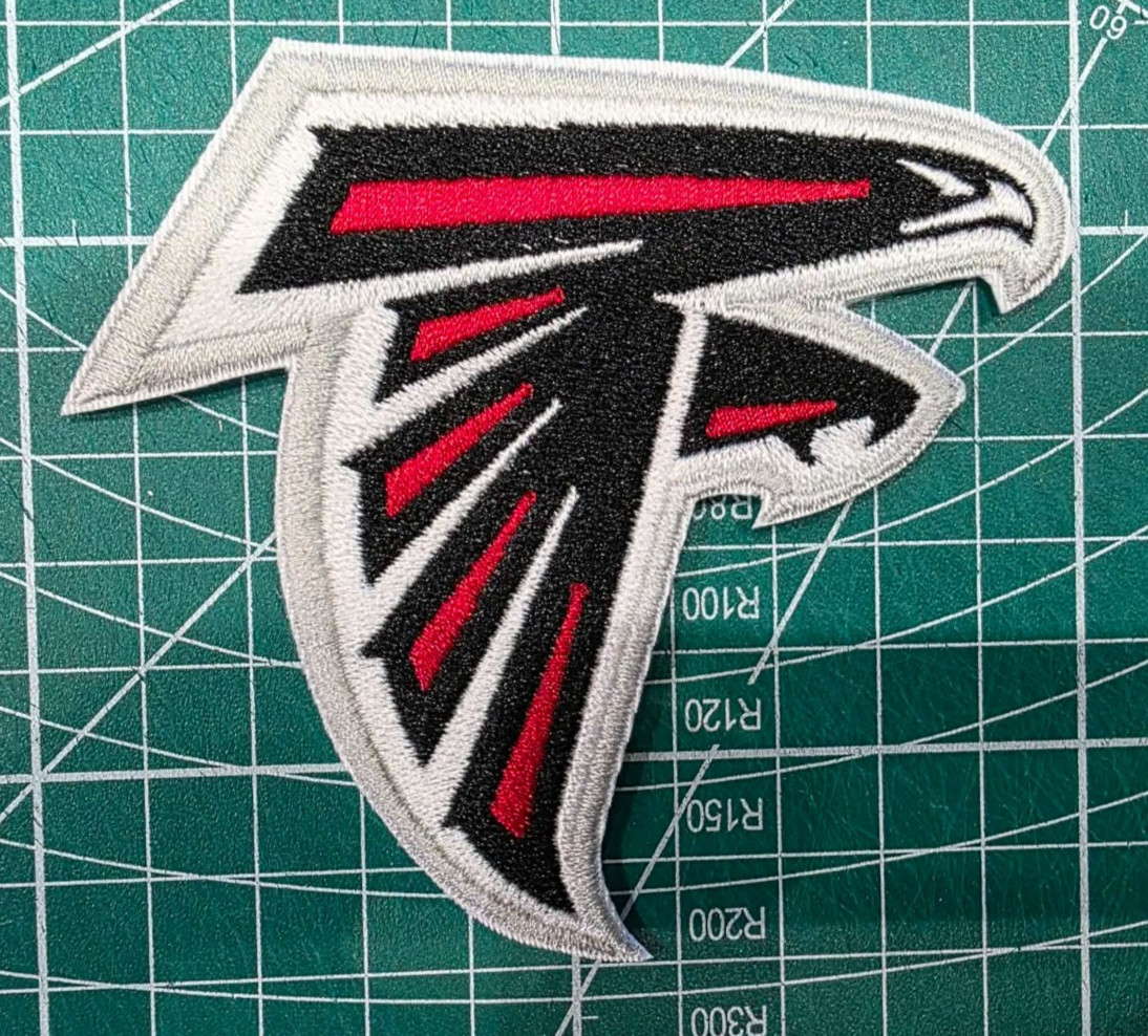 Atlanta Falcons 7″ Iron /Sew On Embroidered Football Logo NFL