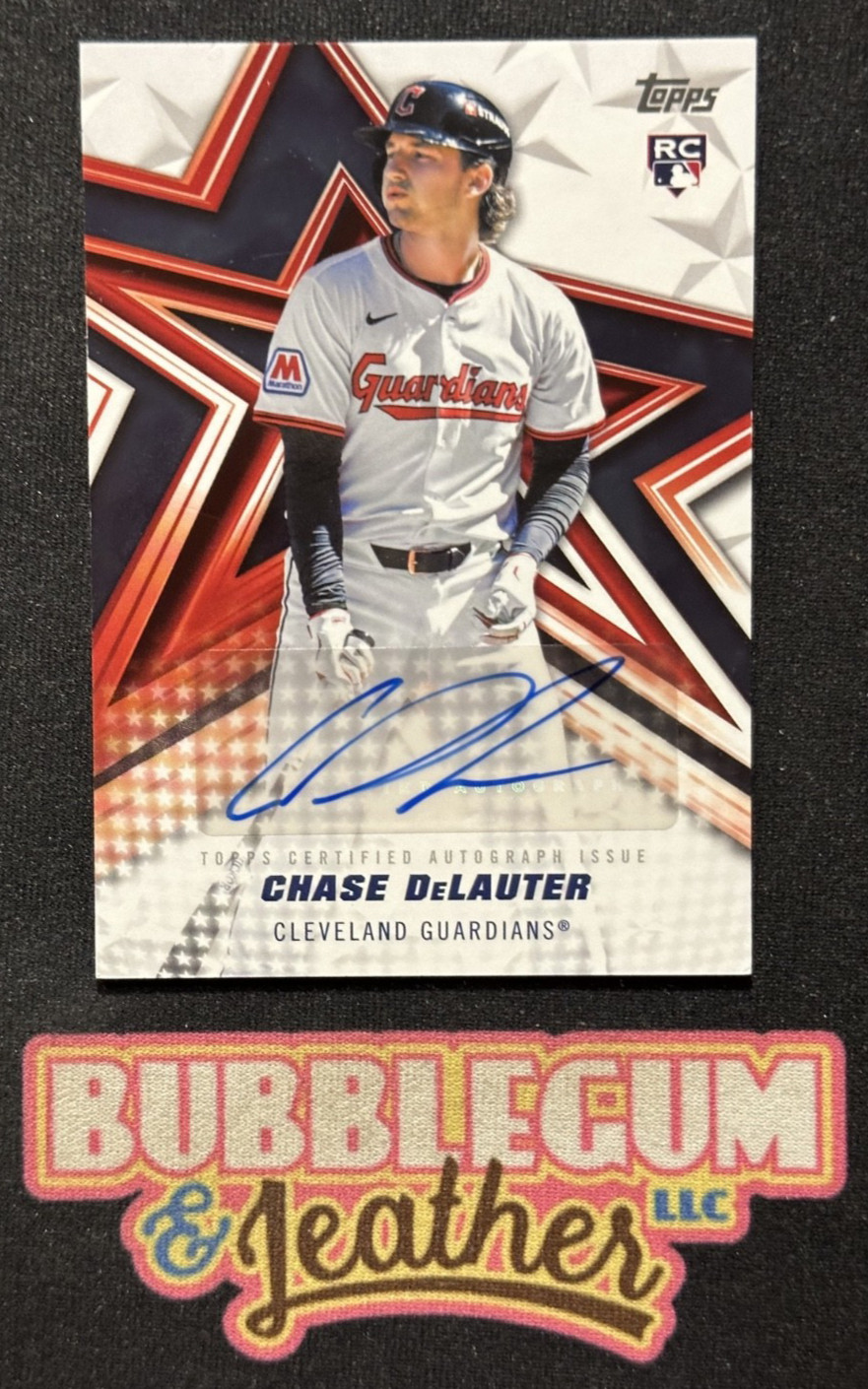2026 Topps Series 2 Chase DeLauter Rookie Baseball Stars Auto Guardians RC
