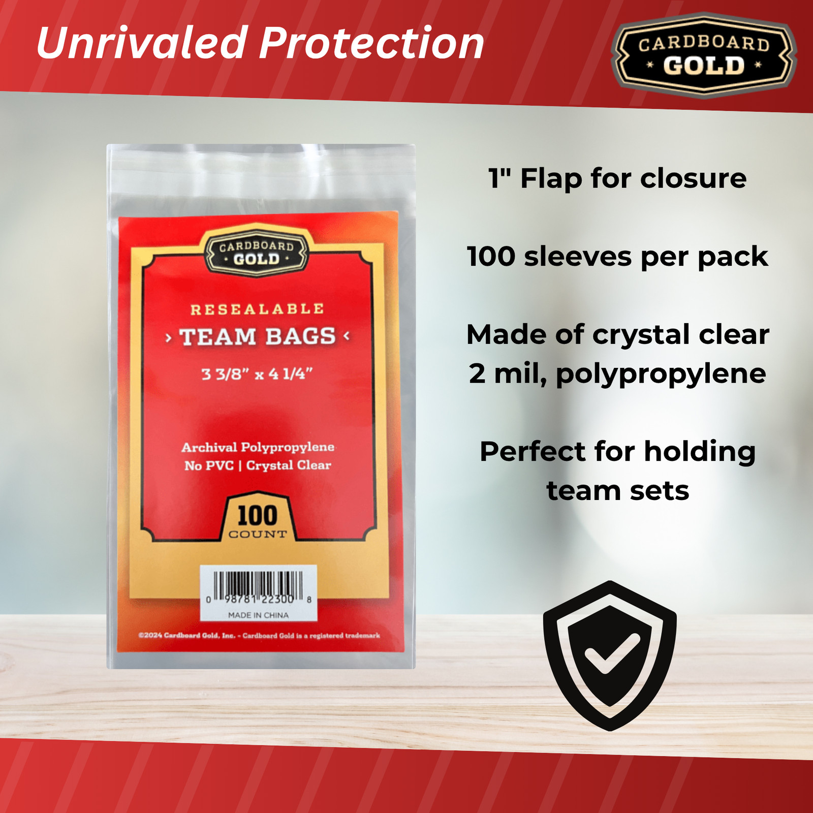 200 (2 Packs) CBG Premium Resealable Ultra Team Bags Toploader Sleeves Pro – New