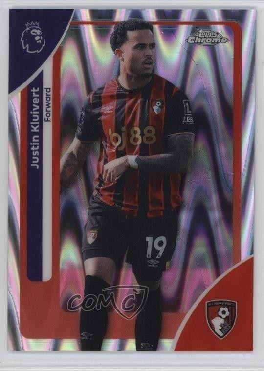 2025-26 Topps Chrome Premier League RayWave Refractor Justin Kluivert #1 1ug7