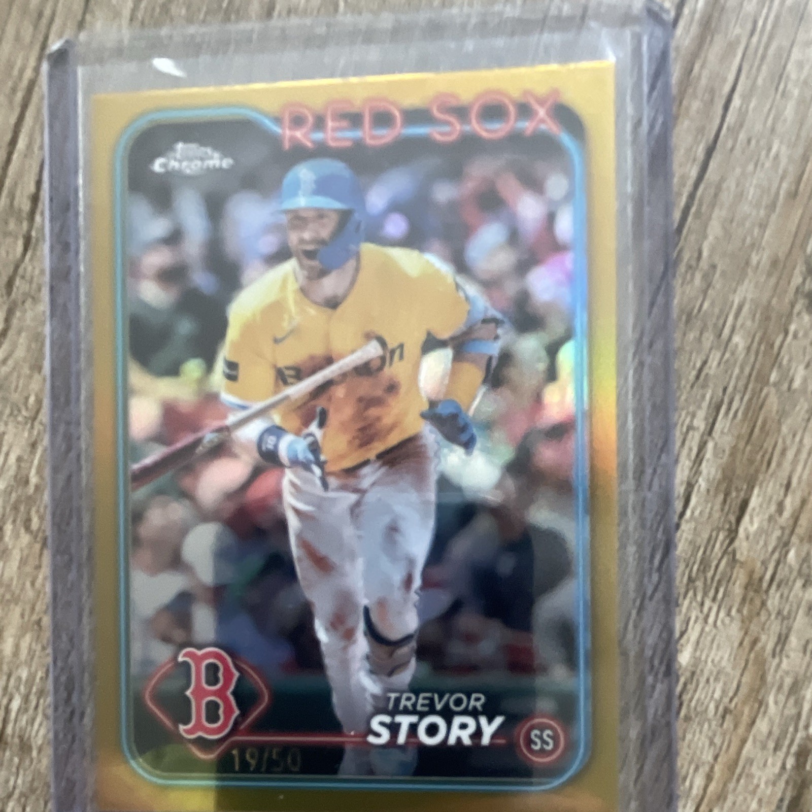 Topps 2024 Chrome Trevor Story #279 Boston Red Sox Serial Numbered 19/50