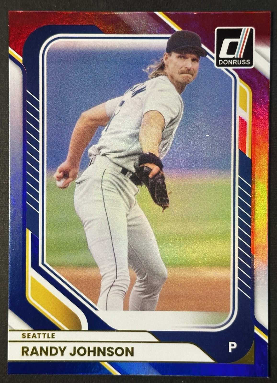 1026 Panini Donruss – Randy Johnson #23 Red And Blue Foil