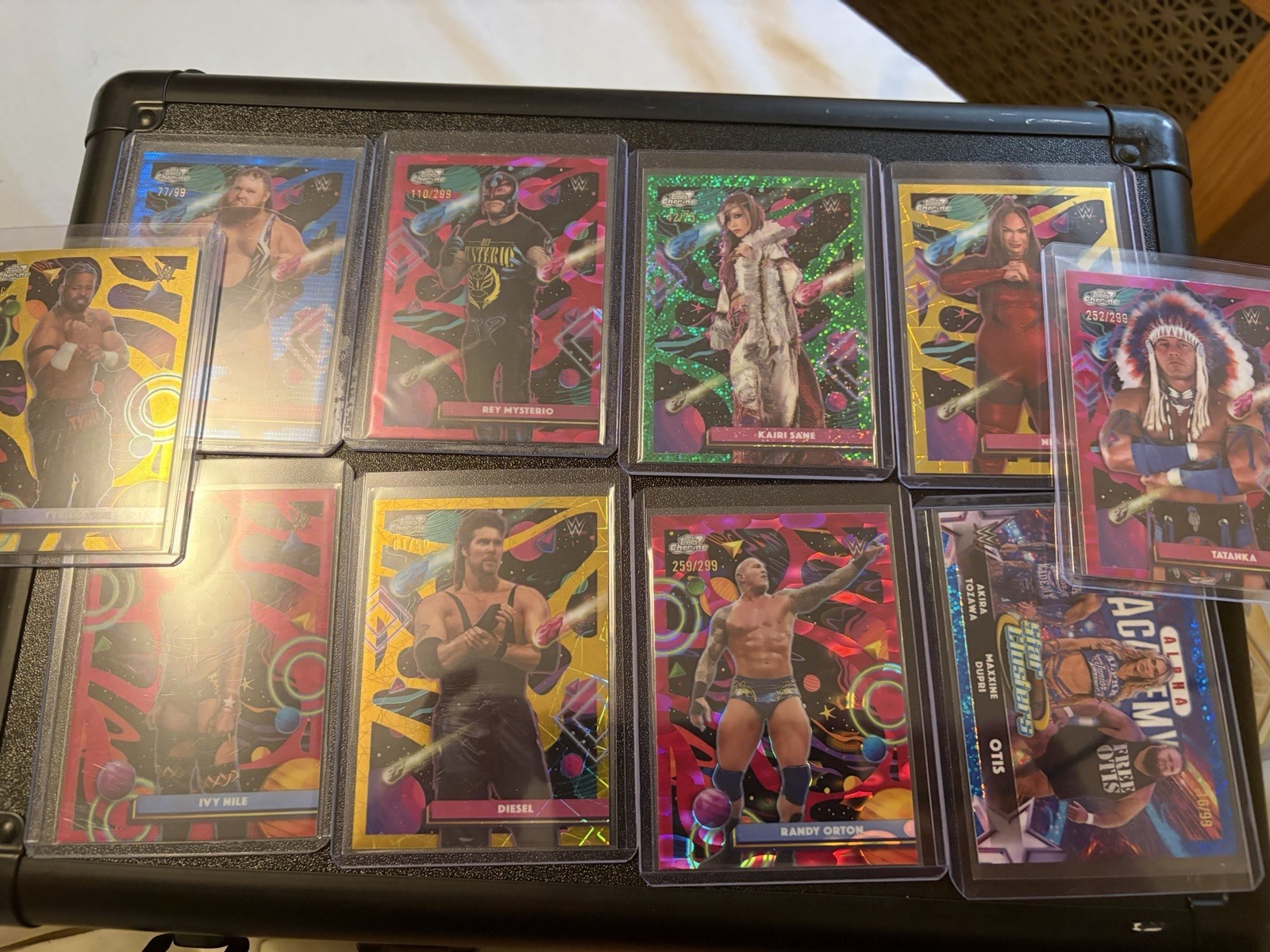 2026 Topps Chrome Cosmic WWE Numbered 10 Card Lot