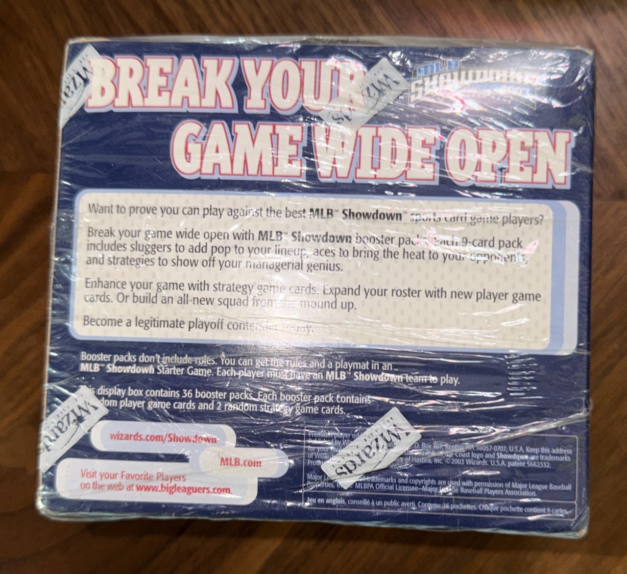 Wizards of the Coast 2003 MLB Showdown Booster Box MLB 36 Packs *Free-Ship* OEM