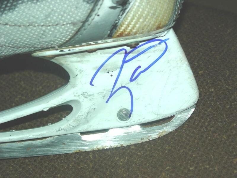 Taylor Hall Edmonton Oilers Autographed Ice Hockey Skate COA