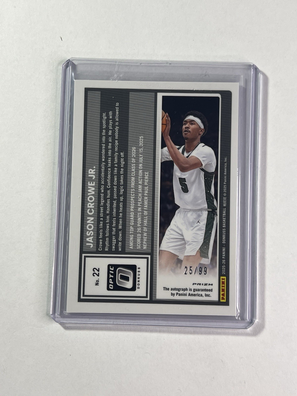 2026 Panini Donruss Optic – Jason Crowe Jr Silver Prizm Autograph #22