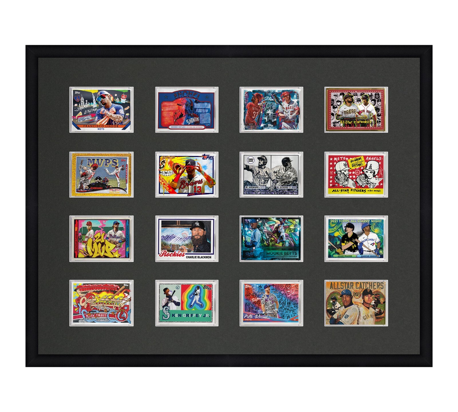 Card Frame For Magnetic Holders Holds (16) Ultra Pro 1 One Touch/BCW +UV Option