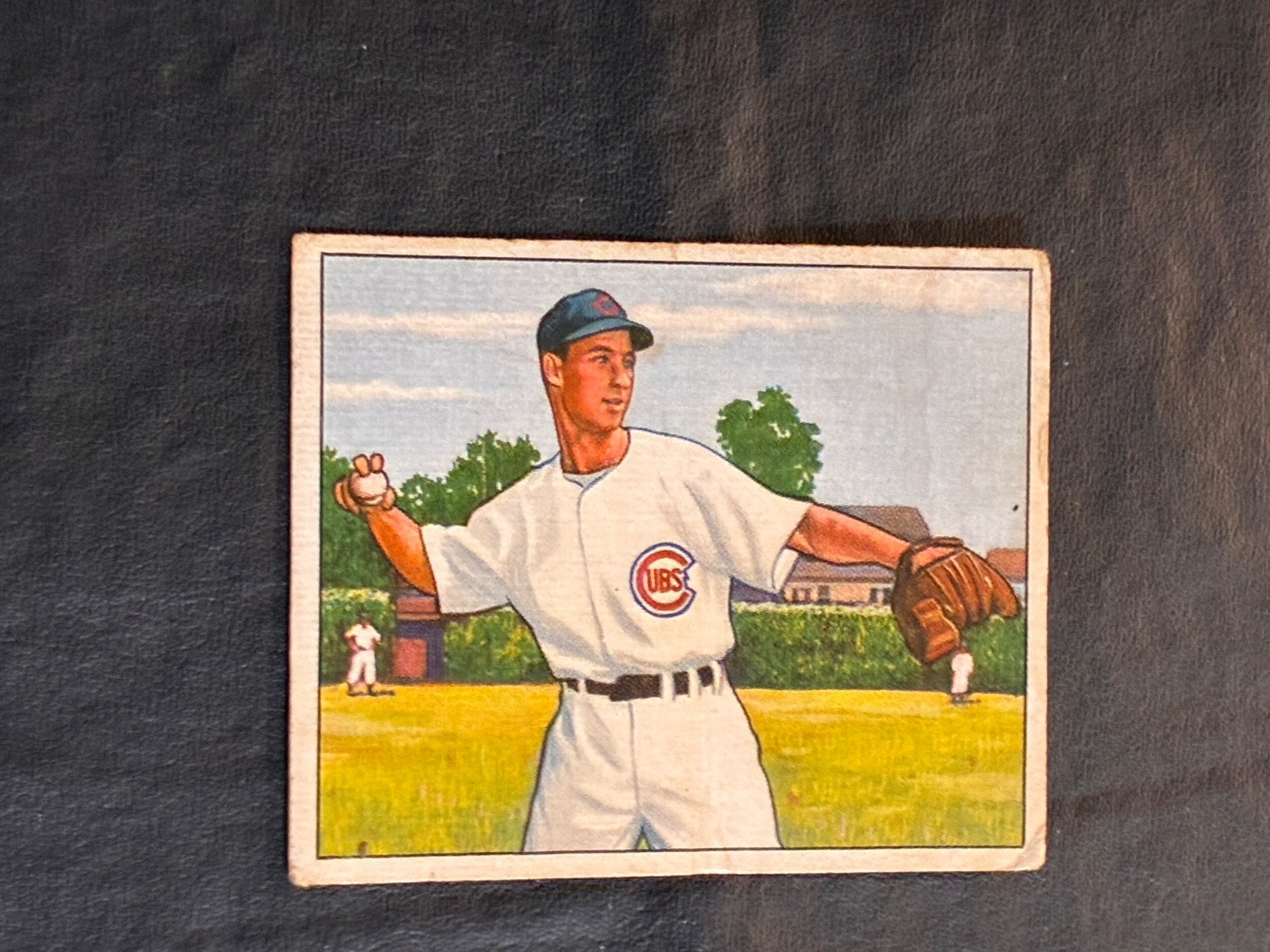 1950 Bowman Wayne Terwilliger #114 (RC) – No Creases – Unknown Stain Right