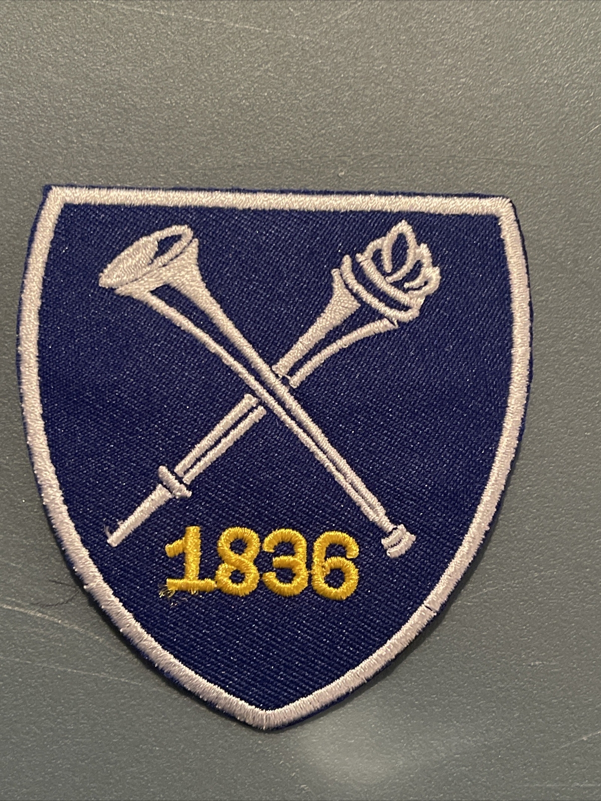 Emory University Vintage Embroidered Iron On Patch 3” X 2”