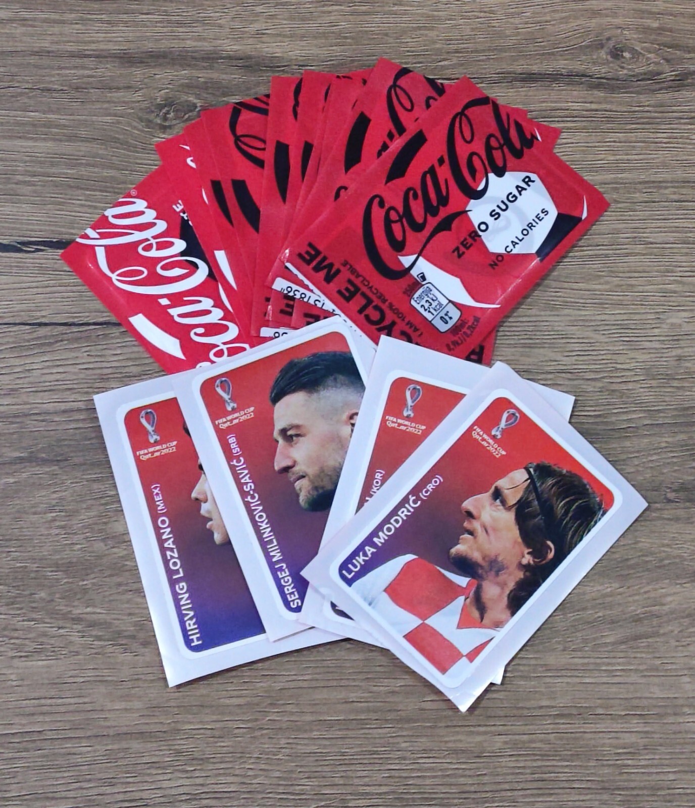 C1-C14 Coca-Cola Team Believers sticker set Panini World Cup 2022 Qatar