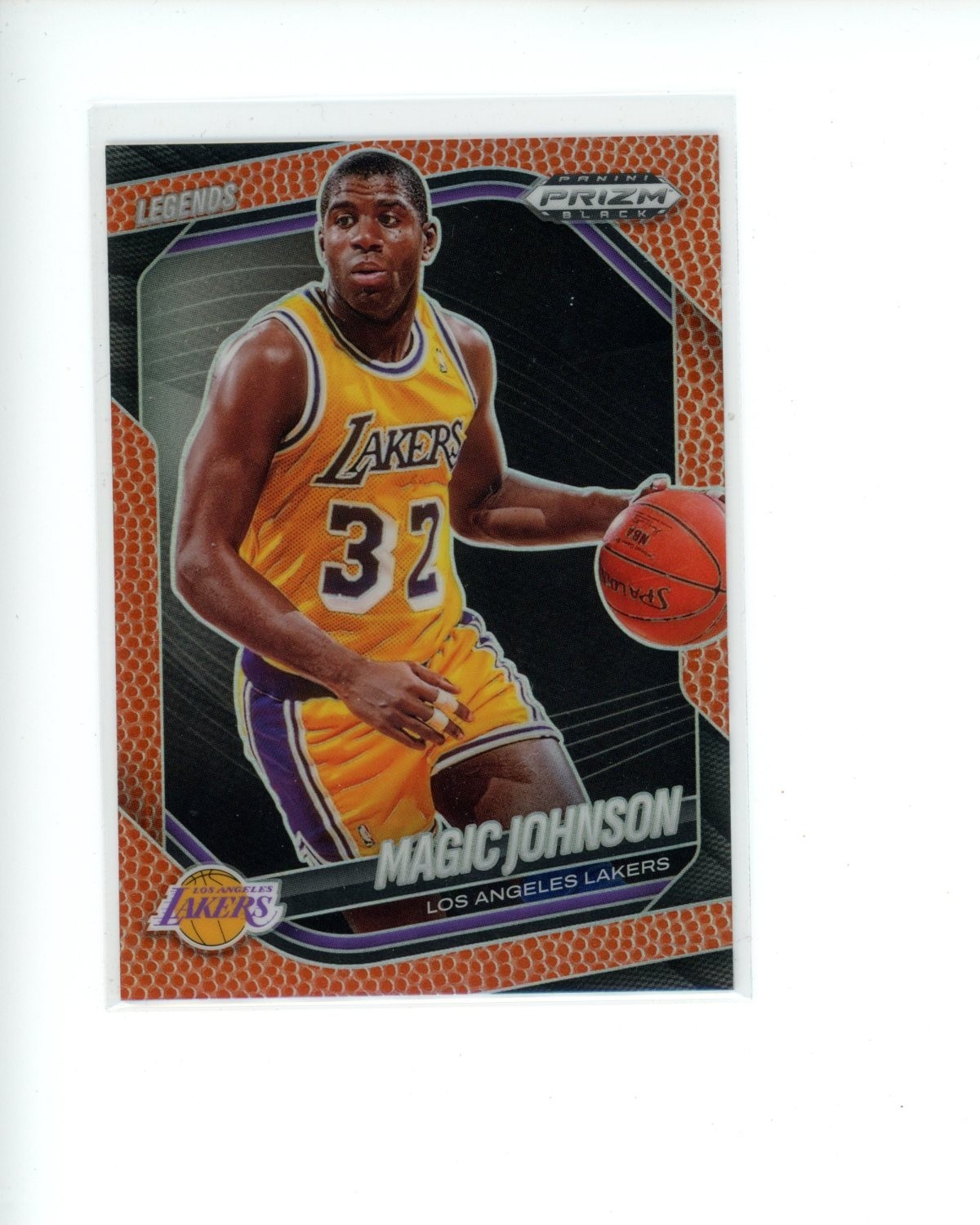 2024-25 Panini Prizm Black Basketball Prizm Legend #268 Magic Johnson #d 183/225