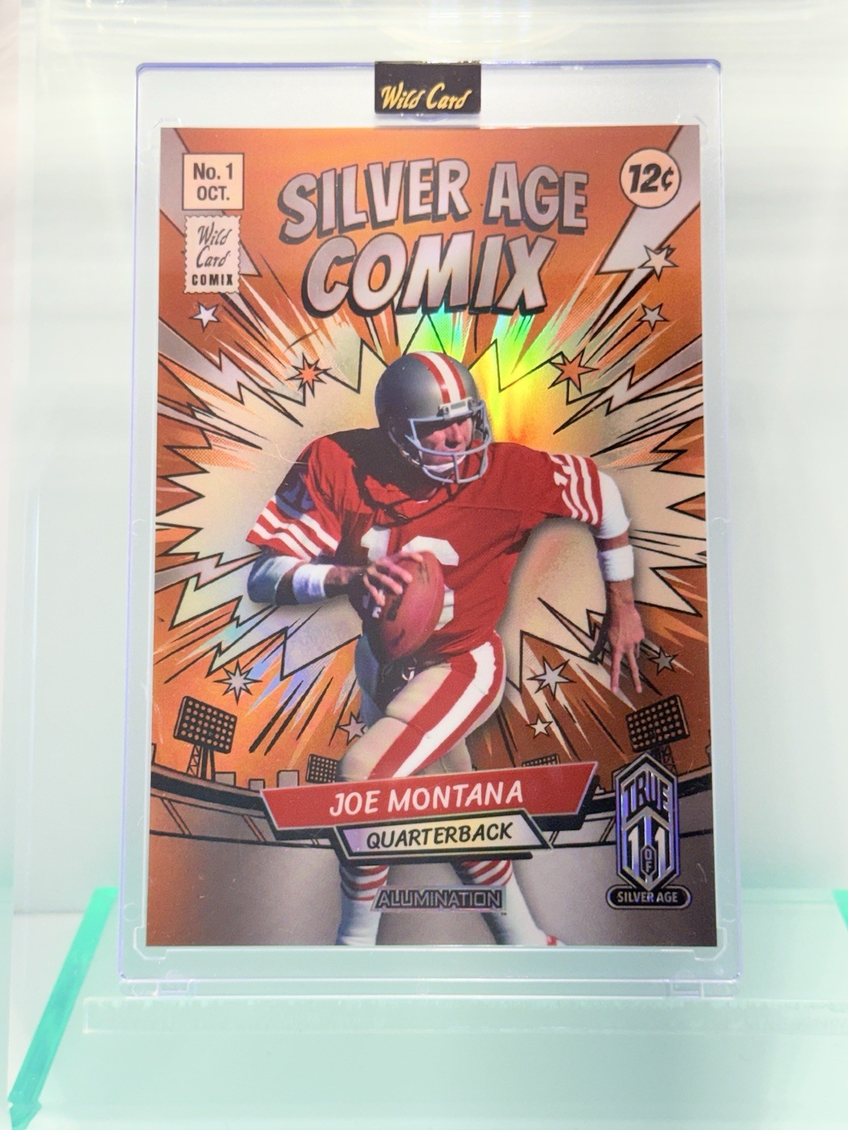 2026 Joe Montana (TRUE 1/1) Silver Age Comix Alumination Wild Card Jumbo