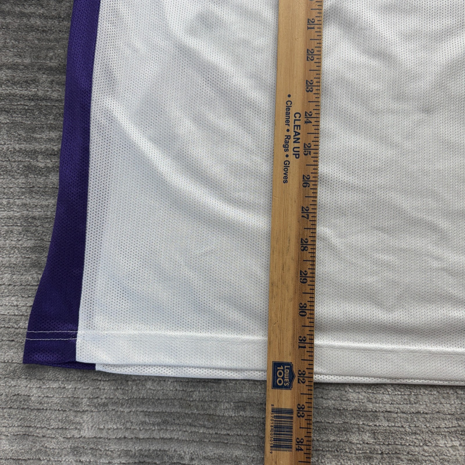 Sacramento Kings Jersey Size XL Reebok Ron Artest #93 Metta NBA Basketball White