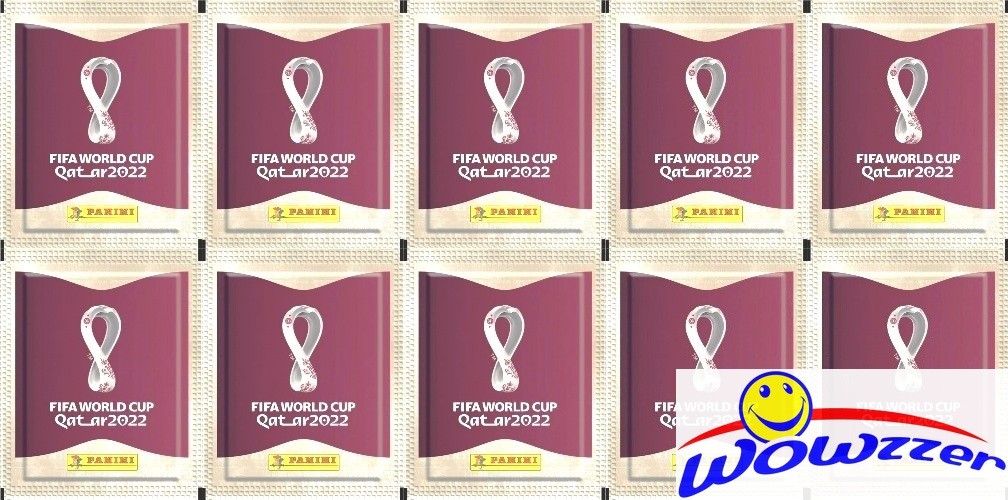 (10) 2022 Panini World Cup Qatar Factory Sealed Pack-50 Stickers! IMPORTED!