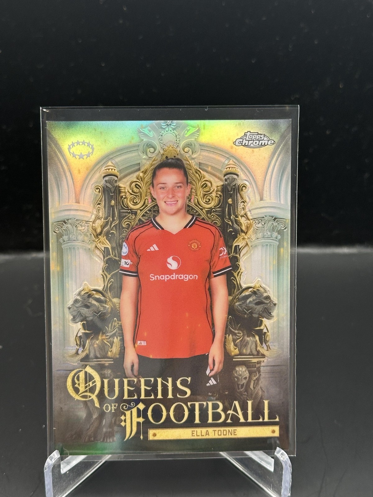 2025-26 Topps Chrome Women’s Champions League ella Toone Queens Of Football
