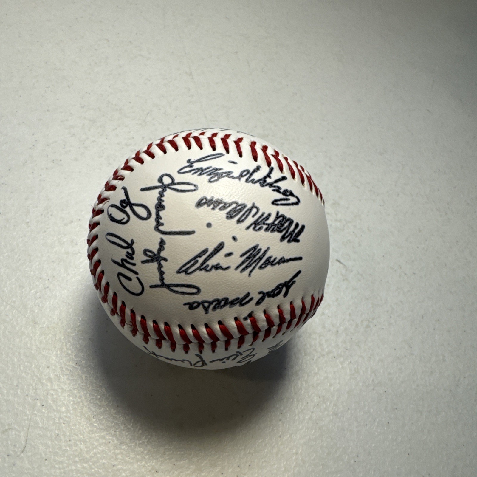 Signed Autograph Baseball Machine Print? Unknown Teams