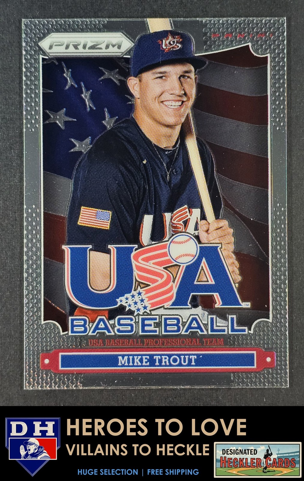 2013 Panini Prizm USA Baseball Mike Trout #USA10 Angels