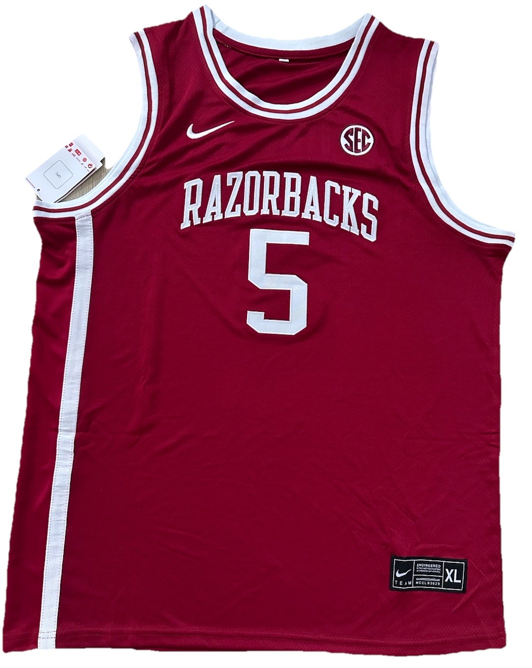 Darius Acuff Jr Arkansas Razorbacks Jersey Stitched RARE Mens XL New Kings