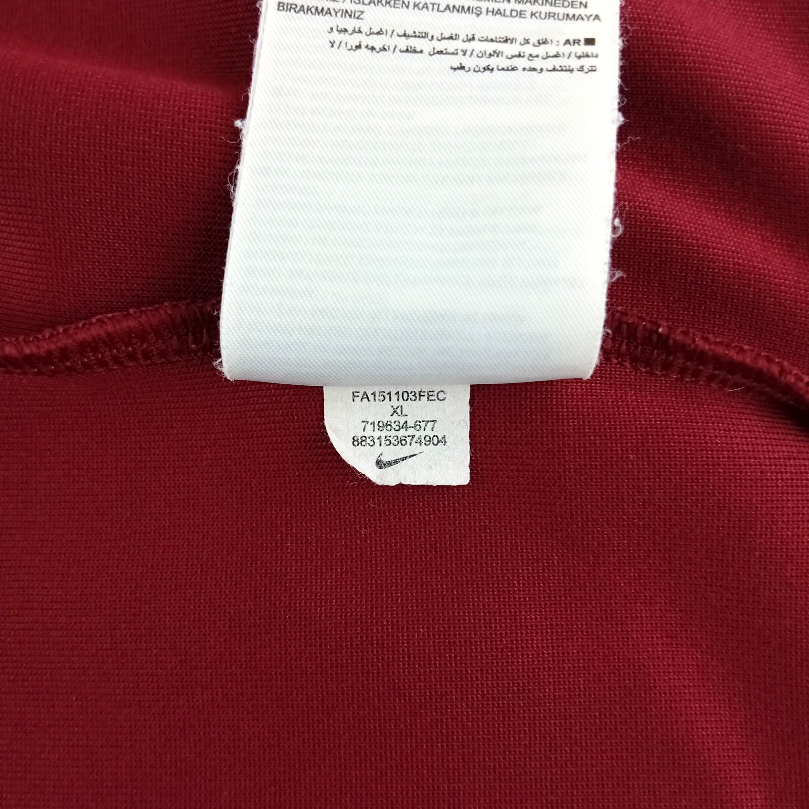 Sparta Prague Football Jacket Nike XL Training Kit Track Top 2015 2016 HG2
