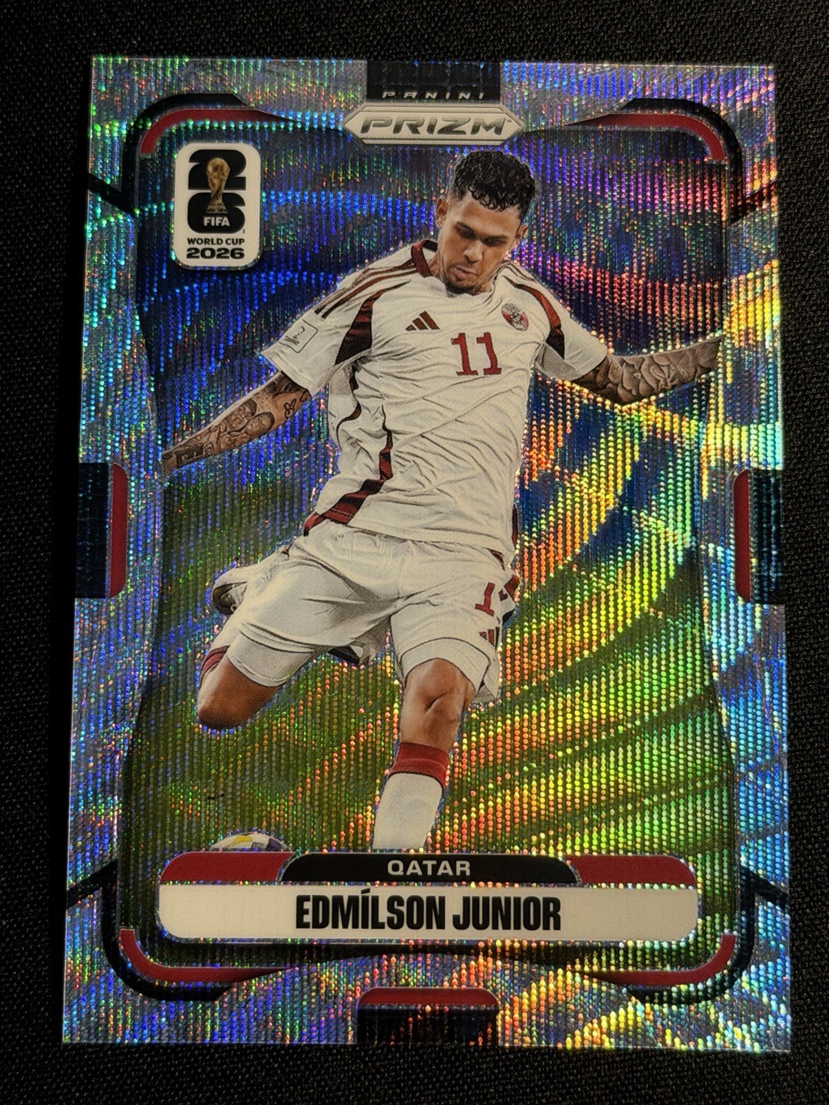 2026 Panini Prizm FIFA World Cup EDMILSON JUNIOR Wave No. 375 Qatar